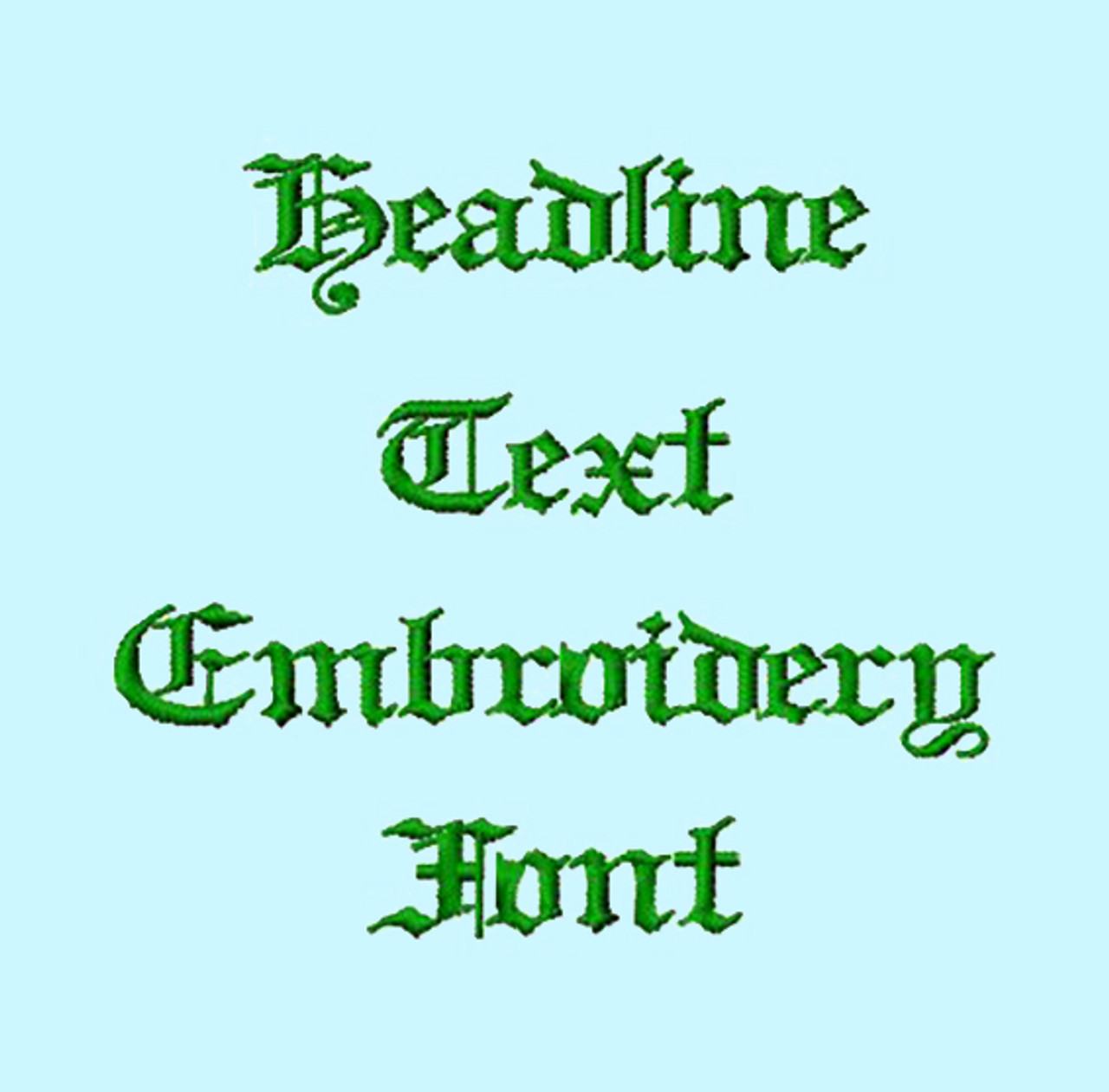 Machine Embroidery Font Newspaper Font Headline Text Machine Embroidery Font Newspaper Font Headline Text