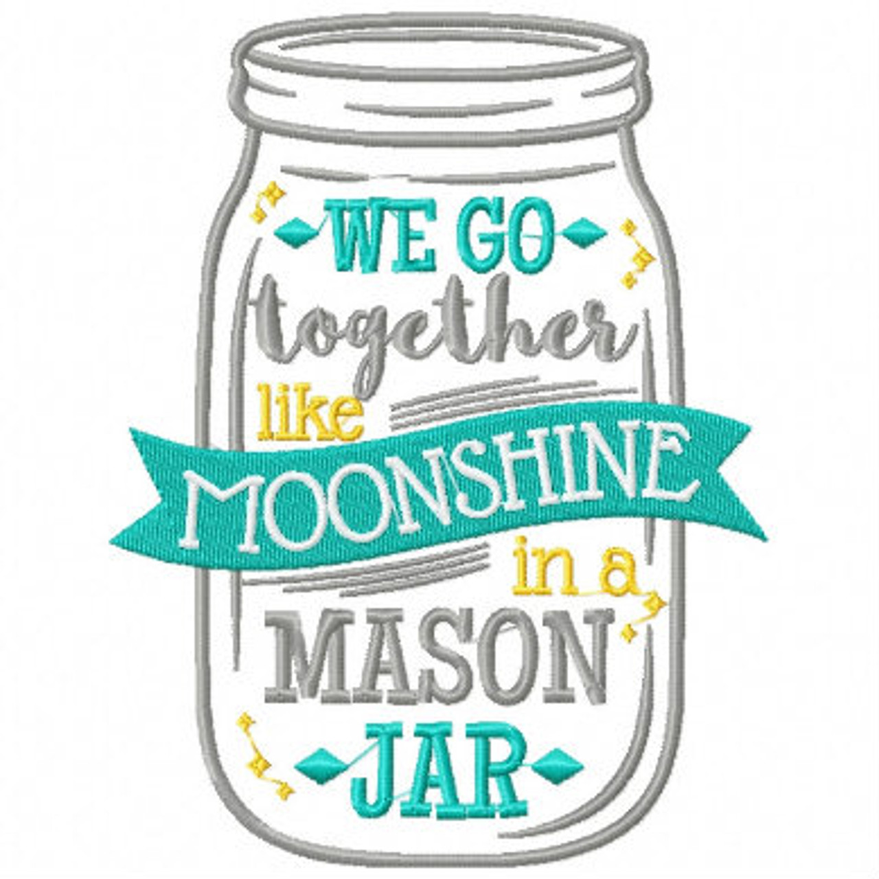 moonshine mason jar stencil