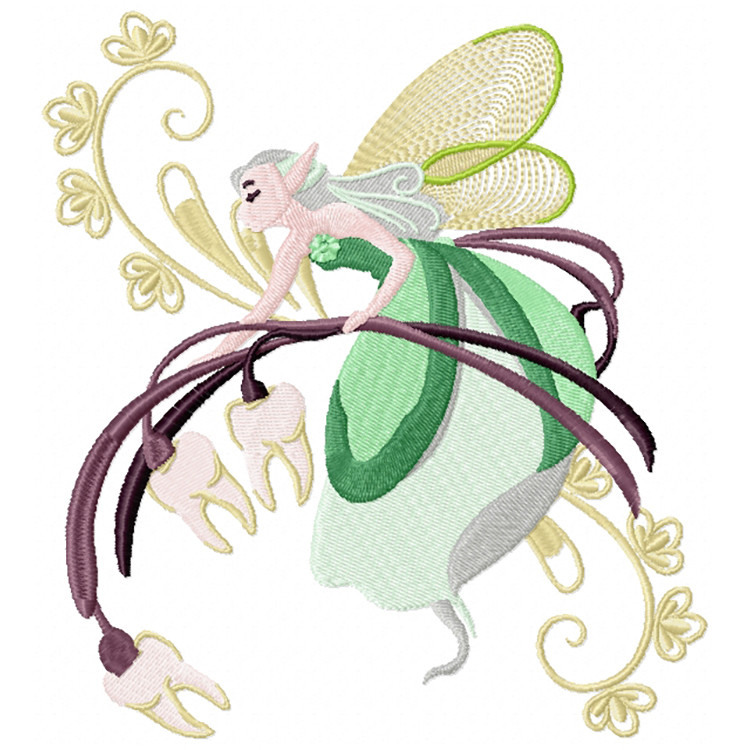 Machine Embroidery Design - Tooth Fairy #02 Collection