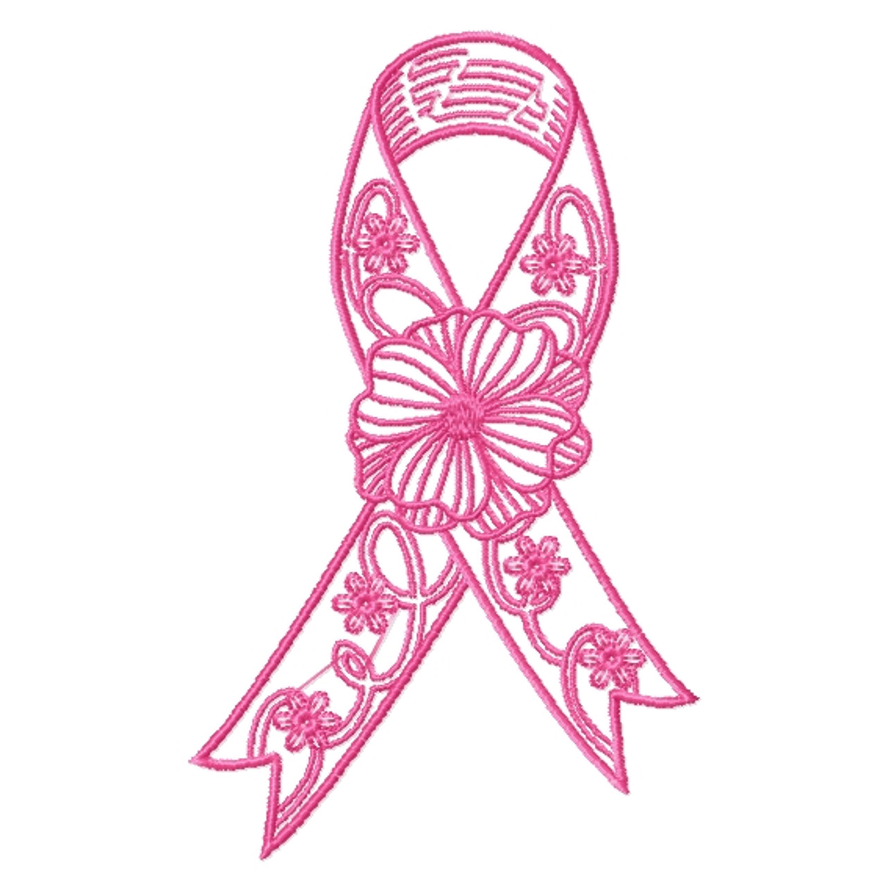 Pink Ribbon Embroidery Transfer Patterns