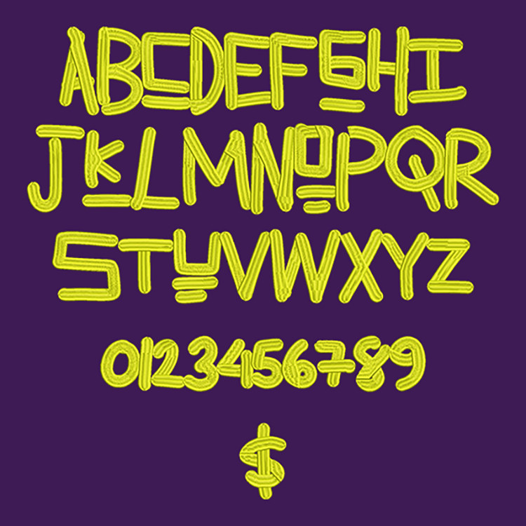 Machine Embroidery Font Lemonade Summer Font BX Format