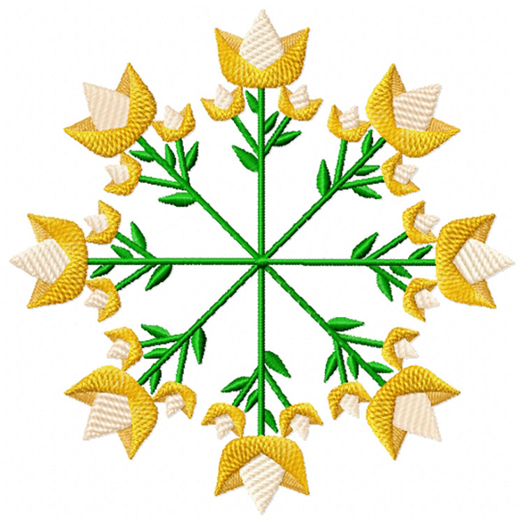 Machine Embroidery Designs Circle Of Flowers Version 2 Collection of 5