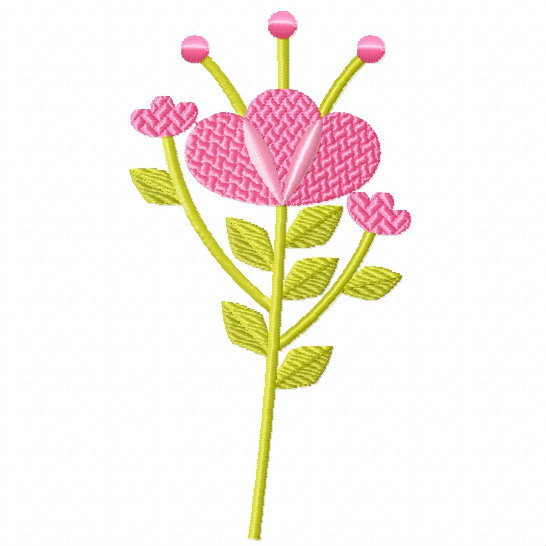 Machine Embroidery Design - Flower Embellishment #03