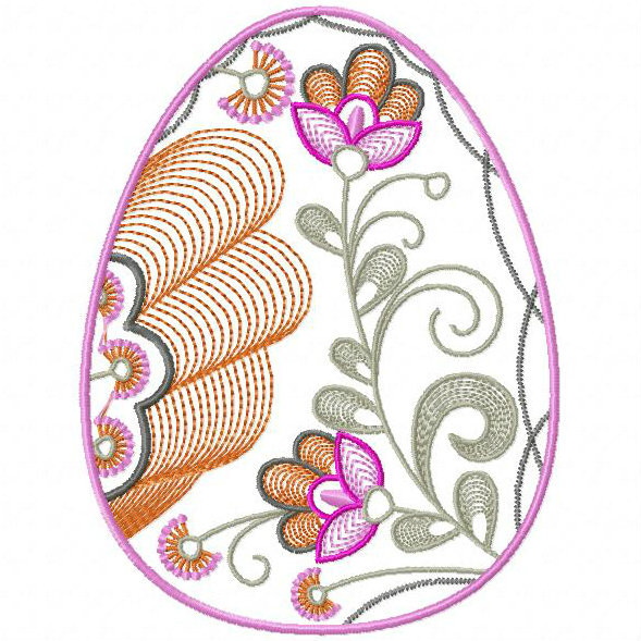 Machine Embroidery Design Easter Egg Collection 02