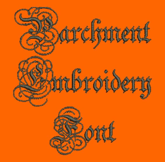 Machine Embroidery Font Metal Macabre Embroidery Font