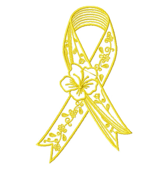 Free Machine Embroidery Designs - 8 Awareness Ribbons