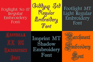 Machine Embroidery Fonts - 20 VP3 Font Bundle Volume 4