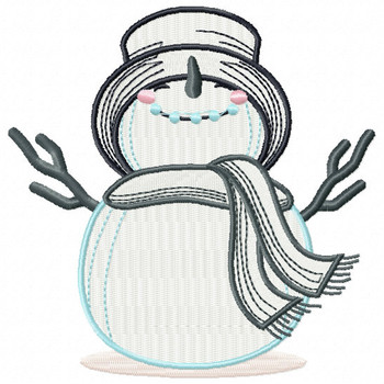 Oh Yeah Snowman - Snowman Version One #02 Machine Embroidery Design