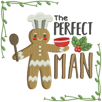 The Perfect Ginger Man - Ginger Breads #08 Machine Embroidery Design