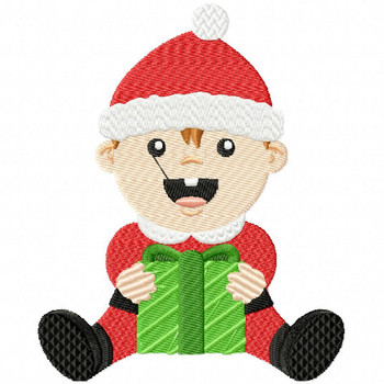 Baby Santa Claus - Christmas Baby #03 Machine Embroidery Design