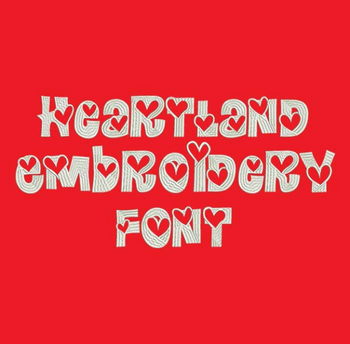 Heartland Machine Embroidery Font Now Includes BX Format!