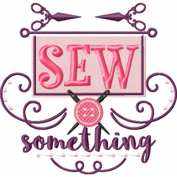 Sew Something - Sewing Hobby #06 Machine Embroidery Design