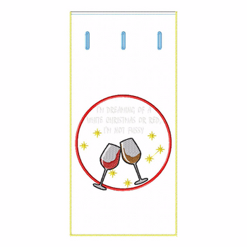 ITH Christmas Humor Wine Bag 10 - In The Hoop Machine Embroidery Design