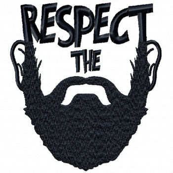 Respect The - Beard Collection #03 Machine Embroidery Design