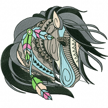 Detailed Horses Collection #03 Machine Embroidery Design