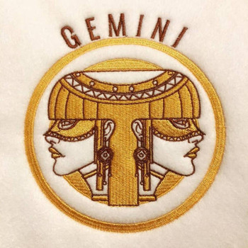 Gemini - Zodiac Collection #08 Machine Embroidery Design