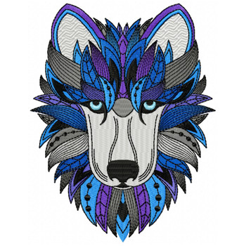 Detailed Wolf Face A