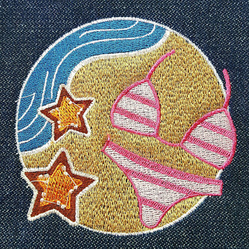 Bikini - Summer Beach Collection #07 Machine Embroidery Design