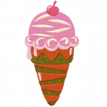 Ice Cream #01 Machine Embroidery Design