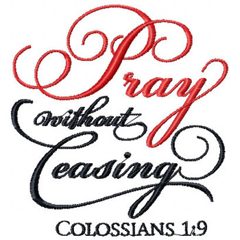 Colossians 1.19 - Religious Typography Collection #06 Machine Embroidery Design