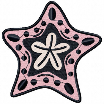 Starfish #08 Machine Embroidery Design