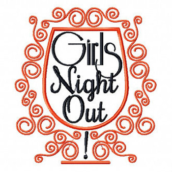 Cocktail Glass - Girls Night Collection #04 Machine Embroidery Design