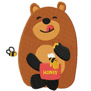 Sweet Bear - Woodland Animals #05 Machine Embroidery Design