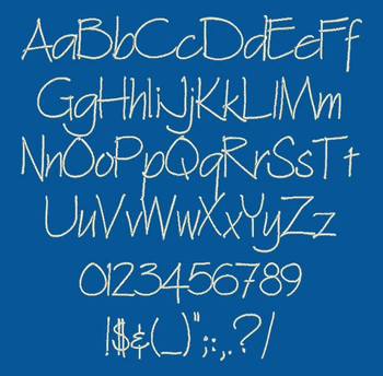 Blueprint Font - Architext Machine Embroidery Font Now Includes BX Format!