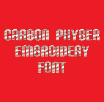 Futuristic Font - Carbon Phyber Machine Embroidery Font Now Includes BX Format!