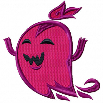 Halloween Ghost - Halloween #03 Stitched and Applique Machine Embroidery Design