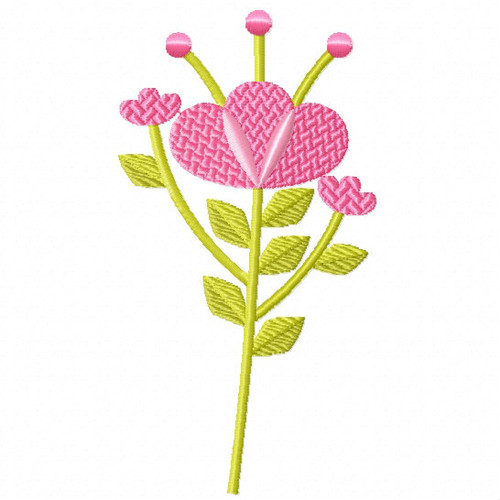 Blush Pink Flower - Flower Embellishment #03 Machine Embroidery Design
