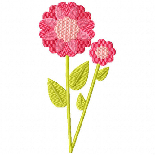 Blush Pink Daisy - Flower Embellishment #08 Machine Embroidery Design