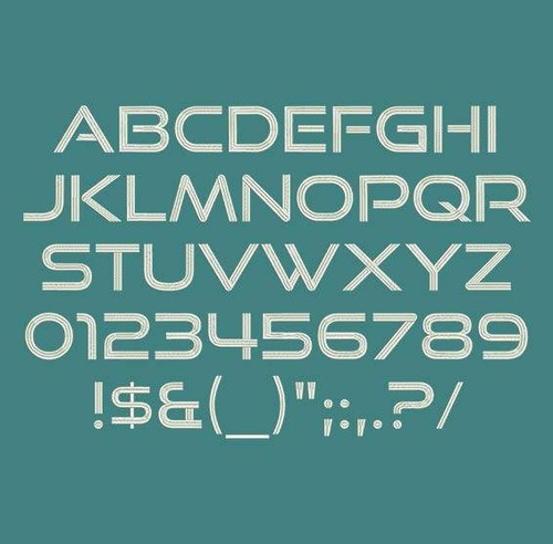 Good Times Machine Embroidery Font Now Includes BX Format!