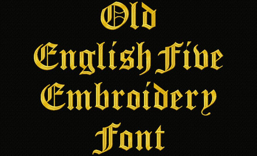 Old English Five Font