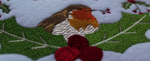 Christmas Robin #05 Machine Embroidery Design