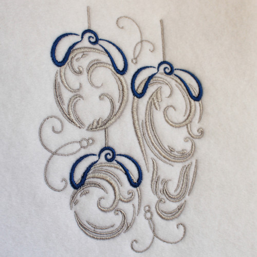 Abstract Bauble - Abstract Christmas #01 Machine Embroidery Design