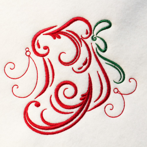 Abstract Christmas Collection of 8 Machine Embroidery Designs in Stitched