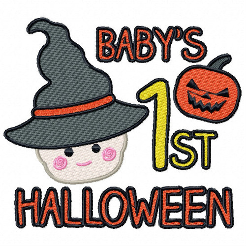 Baby's First Halloween - Baby's First #03 Machine Embroidery Design