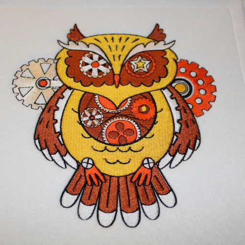 Steampunk Owl - Machine Embroidery Design - Steampunk Collection #19
