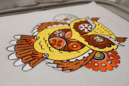 Steampunk Owl - Machine Embroidery Design - Steampunk Collection #19