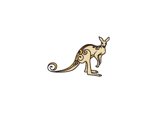 Kangaroo Machine Embroidery Design