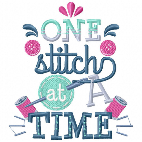 One Stitch at a Time - Sewing Hobby #04 Machine Embroidery Design