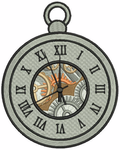Steampunk Timepiece 04 - Machine Embroidery Design - Steampunk Collection #22