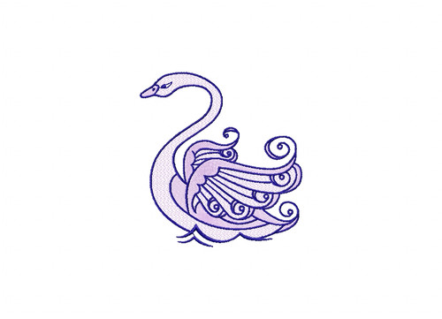 Swan Twin Pack Right Machine Embroidery Design