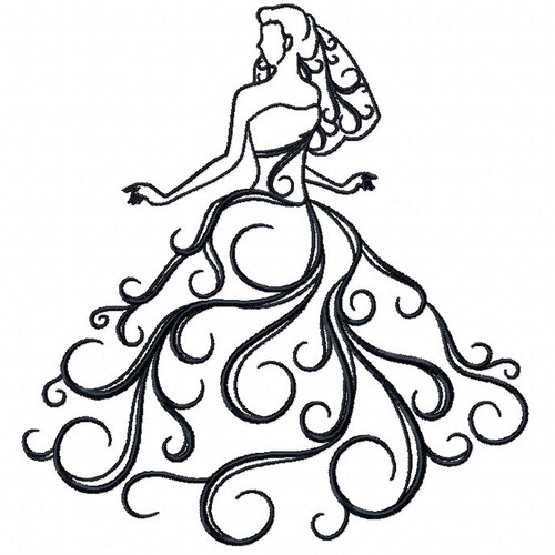 Wedding Dress Collection #02 - Machine Embroidery Design
