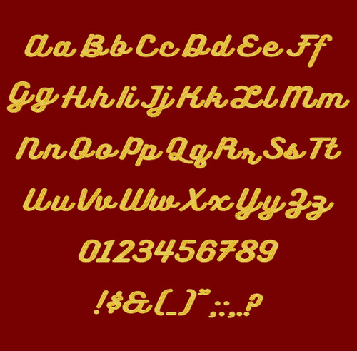 Bukhari Script Machine Embroidery Font Full Alpha