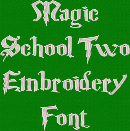 Magic School Two Machine Embroidery Font Product Pic