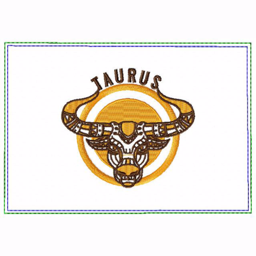Taurus Zodiac Small Money Purse - In The Hoop Machine Embroidery Design