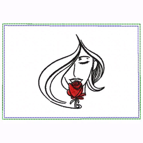 Modern Ladies 01B Small Money Purse - In The Hoop Machine Embroidery Design