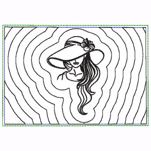 Modern Ladies 04A Small Money Purse - In The Hoop Machine Embroidery Design